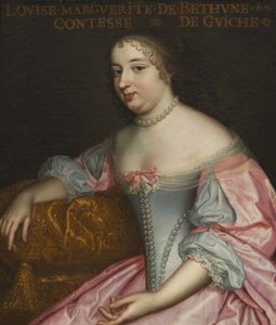 Marguerite Louise Suzanne de Béthune 1643-1726, Gravin van Guiche, Hertogin van Lude, ca 1665 door Unbekannt