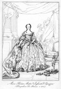 Maria-Teresa van Spanje, dochter van koning Filips V van Spanje, 1726-1746