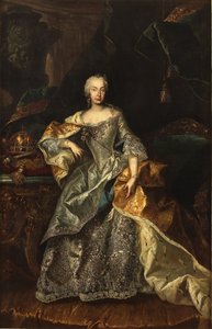 Maria Theresia als koningin van Hongarije, 1740-1741 door Unbekannt