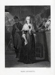 Marie Antoinette verlaat de Conventie na het vonnis, 1882
