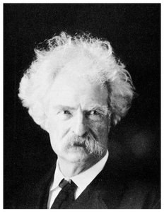 Mark Twain, Amerikaanse romanschrijver, in zijn latere jaren, ca. 1890s 1955 door Unbekannt