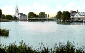 Marlow-brug en kerk, Buckinghamshire, 20e eeuw