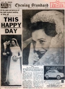 Huwelijk van prinses Alexandra en Angus Ogilvy, 24 april 1963 door Unbekannt