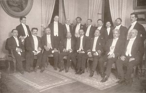 Maarschalk Hermes da Fonseca met zijn staatssecretarissen en adviseurs, 1914