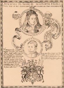 Mary, koningin van Schotland 1542-1587 en koning James VI en I 1566-1625, 1889 door Unbekannt