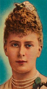 Mary van Teck voor haar huwelijk met de hertog van York, 1890s 1935