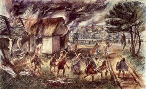 Bloedbad in Londinium, 60 AD door Unbekannt