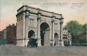 Moge geluk je vergezellen deze Kerstmis - Marble Arch, ca. 1910