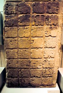 Maya-latei met de negen generaties heersers van Yaxchilan, 450-550