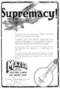 Mazda Half-Watt Type Elektrische Lampen Advertentie, 1919