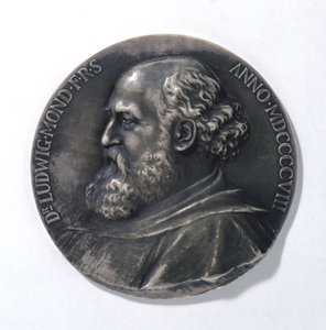 Medaille met afbeelding van Ludwig Mond, industrieel chemicus door Unbekannt