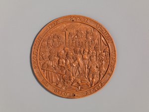 Medaille met het Verraad van Jezus, begin 16e eeuw