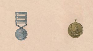 Medailles voor veldslagen in India, ca. 1911e eeuw door Unbekannt