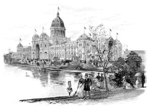 Melbourne Exhibition Building, Victoria, Australië, 1886 door Unbekannt