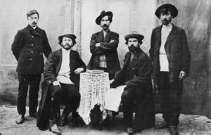 Leden van de organisatie Narodnaya Volya, Rusland, ca. 1870s-1880s