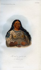 Mi-neek-ee-sank-te-ka, De Mink, Een Mandan Meisje, 1848