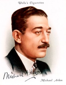 Michael Arlen 1895-1956, Britse schrijver en romanschrijver van Armeense afkomst, 1937
