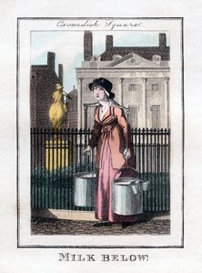 Milk Below!, Cavendish Square, Londen, 1805 door Unbekannt