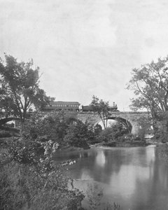 Mill Creek Bridge, Pennsylvania Railroad, VS, ca. 1900 door Unbekannt