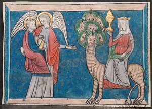 Miniaturen uit een manuscript van de Apocalyps