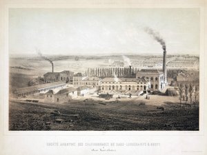 Mijnbouw, steenkool Sars Longchamps & Bouvy Coalmining Co Ltd, België door Unbekannt