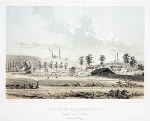 Mijnbouw, steenkool Vallee du Pieton United Coalmining Co Ltd, België door Unbekannt