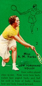 Miss A. M. Yorke - Lage Voorhand Volley, c1935