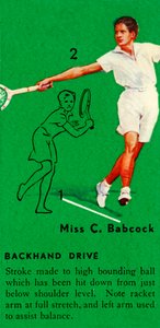 Miss C. Babcock - Backhand Drive, ca. 1935