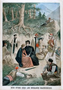 Miss Stone met de Macedoniërs, 1901 door Unbekannt