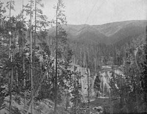 Missouri-rivier, onder de Great Falls, Montana, ca. 1897 door Unbekannt