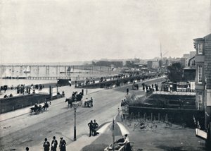 Morecambe - De Promenade, 1895 door Unbekannt