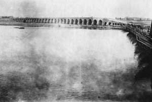 Mosul brug, Mesopotamië, Eerste Wereldoorlog