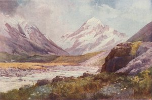 Mount Cook, Nieuw-Zeeland, 1923