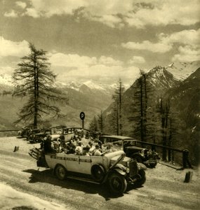 Bergzicht bij Schöneck aan de Grossglockner Hochalpenstraße, Oostenrijk, ca. 1935 door Unbekannt
