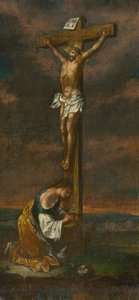 Maria Magdalena onder het kruis