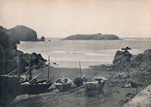 Mullion Cove - met zicht op Mullion Island, 1895 door Unbekannt