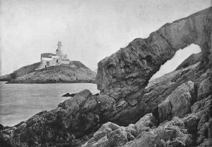 Mumbles - De vuurtoren, 1895 door Unbekannt