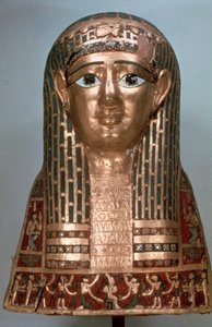 Mummiemasker van een dame, late periode, 1085-332 v.Chr.