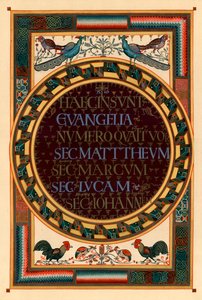 Namen van de vier evangelisten, ca. 800 AD
