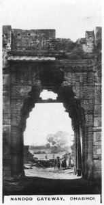 Nandod-poort, Dhabhoi, India, ca. 1925 door Unbekannt