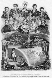 Napoleon Bonaparte en zijn familie door Unbekannt