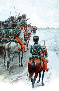 Napoleons Grande Armee ziet Moskou, 1812