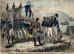 Het gevolg van Napoleon voor vertrek naar Sint-Helena, ca. 1840 door Unbekannt