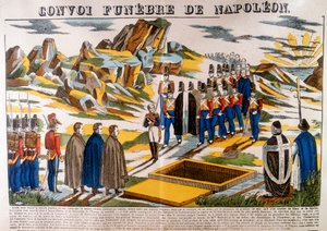 Begrafenisstoet van Napoleon, St. Helena, 1821 door Unbekannt