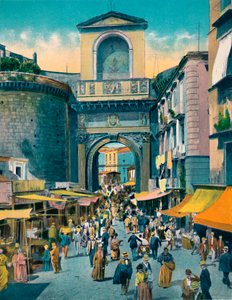 Napoli - Porta Capuana, ca. 1900 door Unbekannt