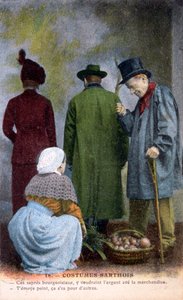 Inheemse Kleding van Sarthe, ca. 1900 door Unbekannt