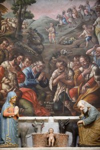 Kerststal in de Basiliek van San Martino, Martina Franca, Apulië, Martina Franca, Italië door Unbekannt