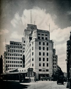 Bijna voltooid: De nieuwe kantoren van de Ondergrondse Spoorweg, 1929 door Unbekannt