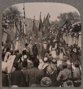 Nebi Musa processie, ca. 1900 door Unbekannt