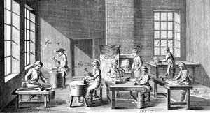 Naaldmaakwerkplaats, 1751-1780